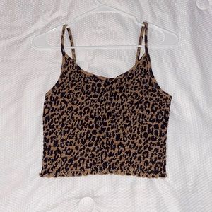 Leopard print top